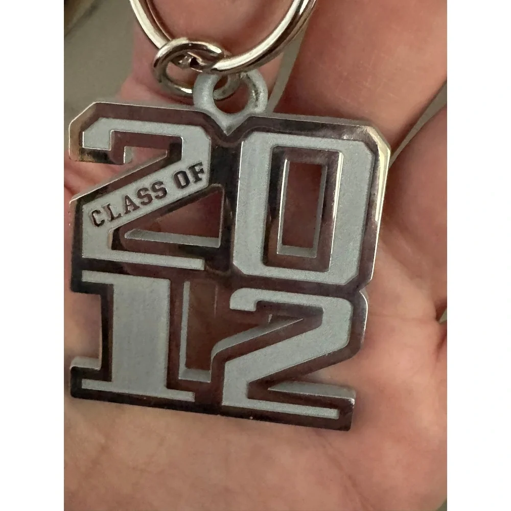 Jostens Class of 2012 Silver Tone Graduation Keychain Commemorative Memento